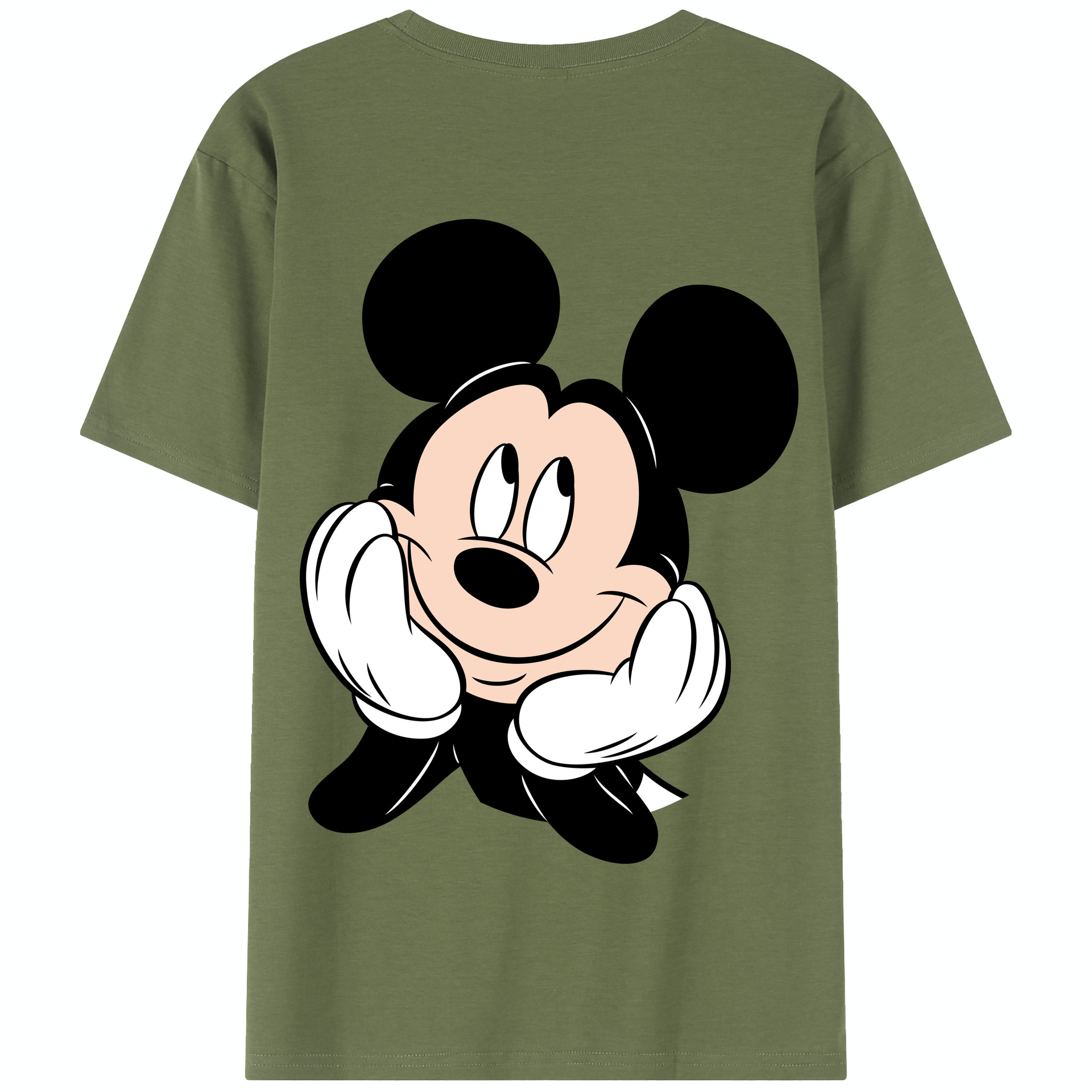 （画像用） ミッキーマウス Mickey Mouse 綿100％半袖Tシャツ（背面プリント）